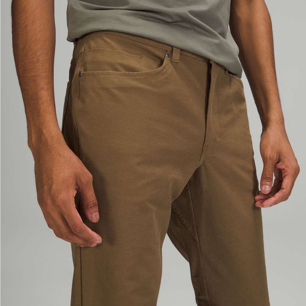 Lululemon ABC Slim-Fit 5 Pocket Pant 36 x 32 L Utilitech Artifact Khaki tall